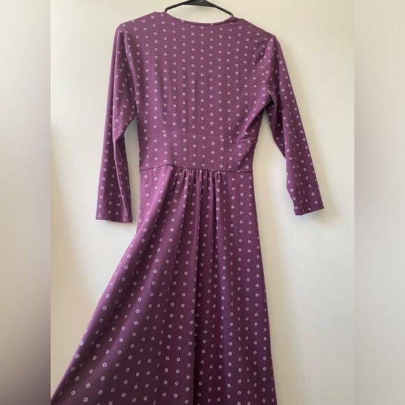 Lovely floral purple comfortable dress - Picture 5 of 5